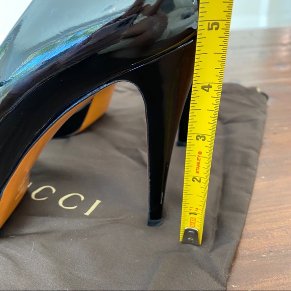 Gucci Betty Black Patent Leather Platform Heels - Picture 7 of 8